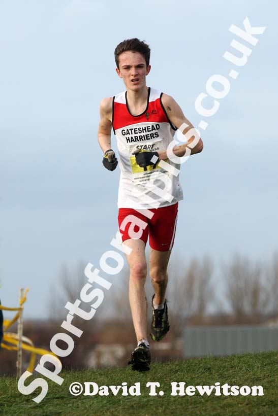James Cripwell (Gateshead) under-17 men North Eastern Cross Country, Champs., Temple Park, South Shields. Photo: David T. Hewitson/Sports for All Pics